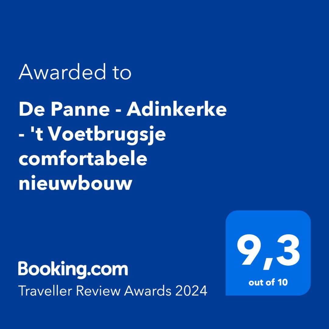 De Panne - Adinkerke - 'T Voetbrugsje Comfortabele Nieuwbouw 外观 照片